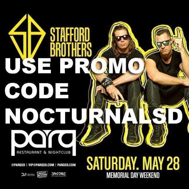STAFFORD BROTHERS PARQ Night Club Promo Code Guest list Tickets, ADMISSION, DISCOUNT, VIP BOTTLE SERVICE TABLE PRICES, PARTY B-- -- USES, NIGHT LIFE SAN DIEGO