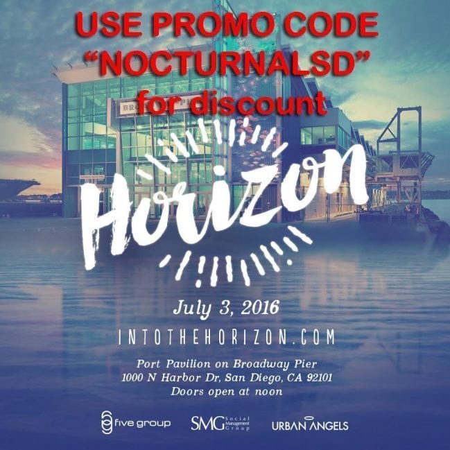 Horizon City San Diego Discount Promo Code Tickets event port pavilion broadway pier july 3rd