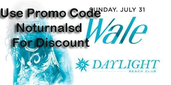 Day Light NightClub Las Vegas Wale Tickets Discount Promo Code, vip bottle service table pricing, entry admission cover guest list free, events dj nightlife