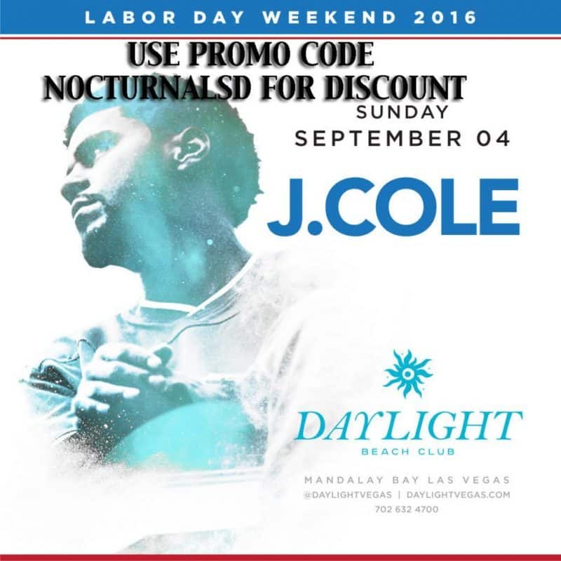 DayLight Las Vegas LABOR DAY 2016 J COLE Tickets Discount PROMO CODE Mandalay Bay beach club beachclub DayLight Las Vegas LABOR DAY 2016 J COLE Tickets Discount PROMO CODE Mandalay Bay beach club beachclub