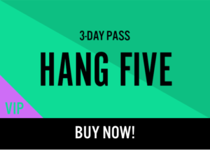 Kaaboo Passes for sale Hang Five
