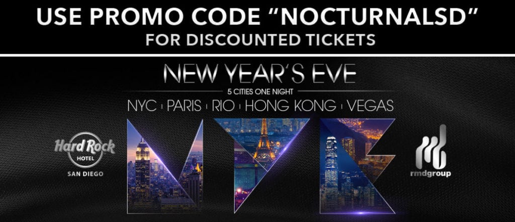 Hardrock NYE 2018 Tickets Discount Promo Code San Diego