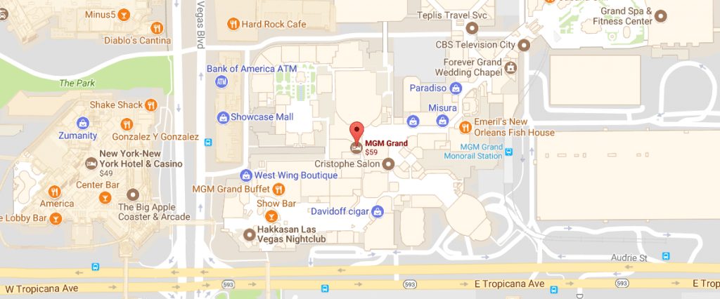 Directions to MGM Grand Vegas