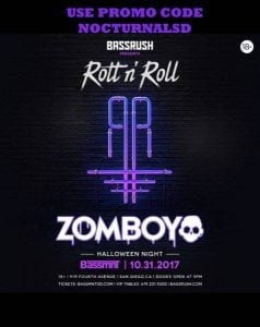 BASSMNT HALLOWEEN 2017 DISCOUNT TICKETS PROMO CODE SAN DIEGO DANCE NIGHTCLUB EDM DJ TRAP EDM