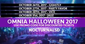 Omnia halloween 2017 Discount Tickets Promo Code San Diego edm dance rave party costume dress up event venue