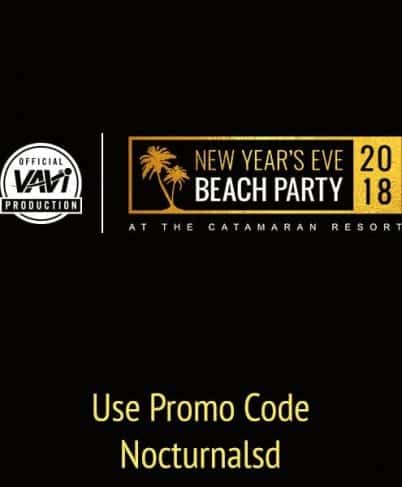 NYE Beach Party 2018 Catamaran Discount Promo Code Tickets San Diego vavi sports mission beach pacific beach new years eve vip cruise boat bar club