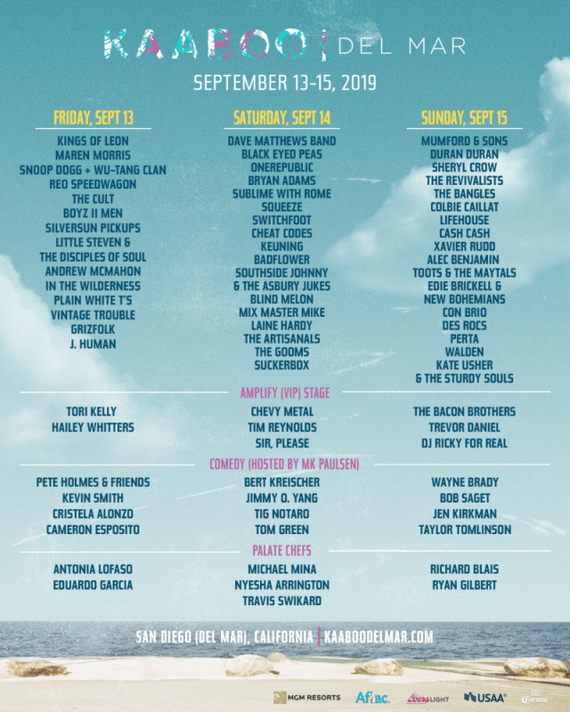 Kaaboo Del Mar 2019 Discount Tickets