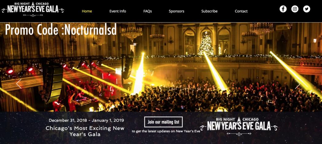 Big Night Gala Chicago new year eve 2019