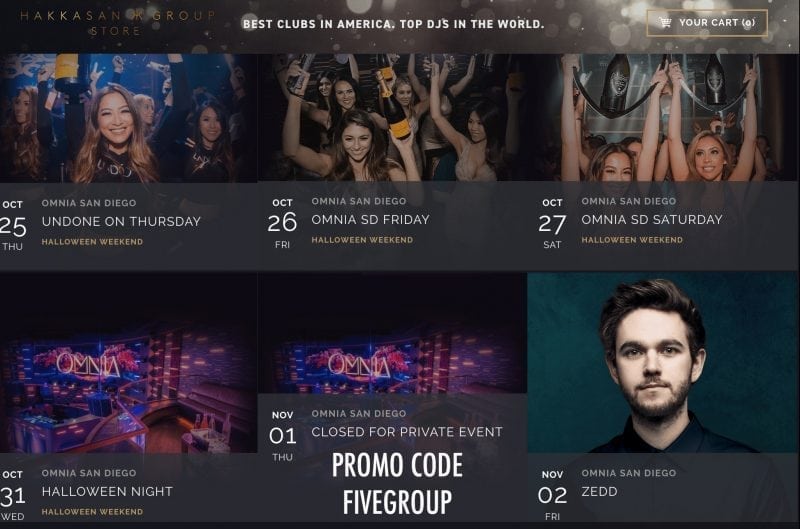 best halloween top halloween event san diego Omnia San Diego Halloween Promo Code