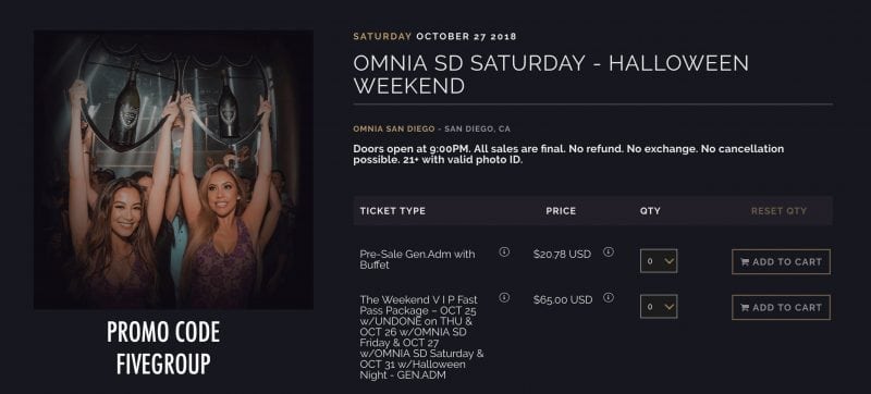 omnia san diego night club halloween best event in downtown gaslamp