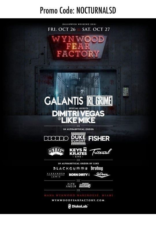 Halloween Wynwood Fear Factory 2018 Discount Tickets