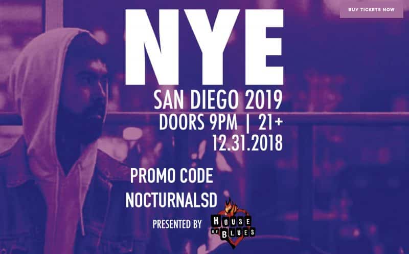New years eve house of blues san diego 2018 2019 discount tickets promotional code coupon mile madina