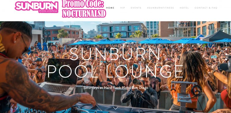 sunburn lounge san diego pool hard rock discount