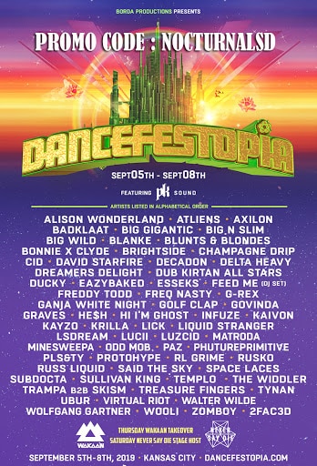 Dancefestopia Music Festival Promo Code 2019, Discount Tickets, VIP Passes, Guest List, Free Entry