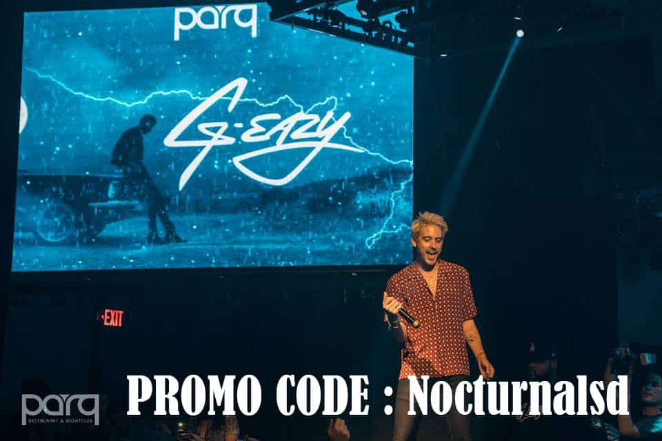 Parq Promo Code G eazy tickets