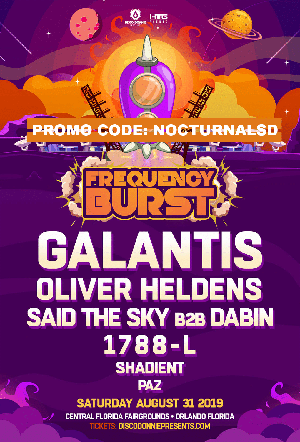 Frequency Burst Orlando Promo Code 2019