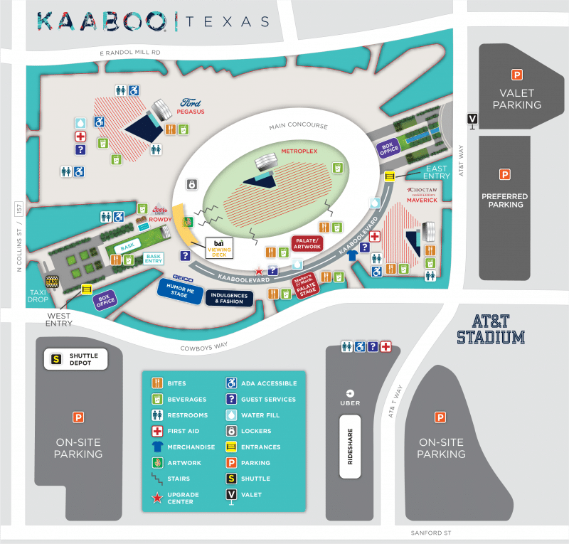 KAABOO Map