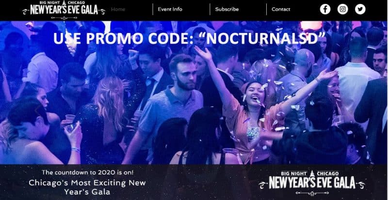 Discount Big Night Chicago NYE Tickets 