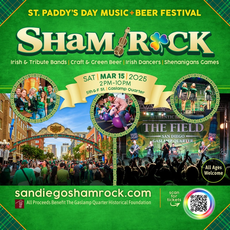 Shamrock Promo Code San Diego 2025, St Patricks Day Events, Promotional Code Discount Coupon, Clover Crawl, General, Vip, Military