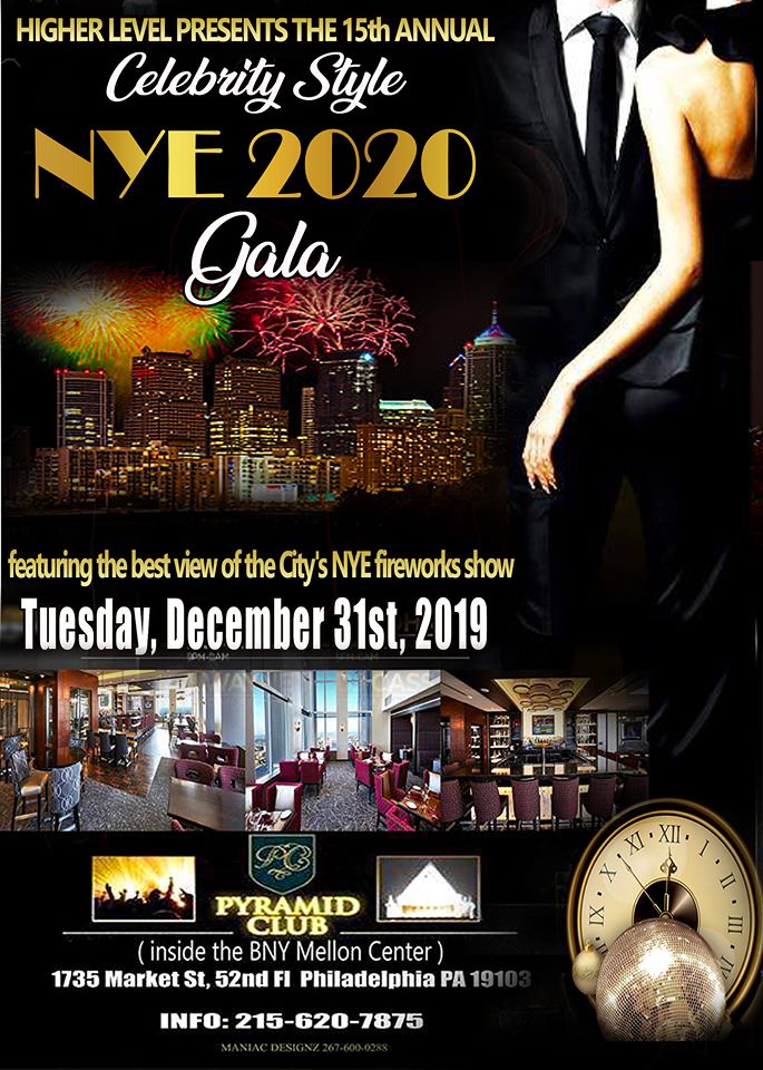 NYE Celebrity Style Fireworks Gala Philadelphia 2020