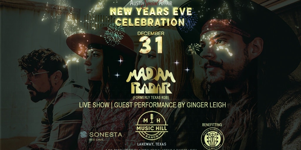 Austin Social Affair NYE Celebration 2020 Promo Code, Music Hill Ranch Austin NYE Party, Music Hill Ranch Unique NYE Party, NYE Austin Texas, Best NYE Parties Austin Tx 2020