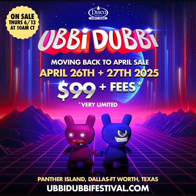 Ubbi Dubbi Promo Code, 2025 Festival, Discount Tickets, GA Passes, VIP, Texas, Panther Island Pavilion, Concert, Music, Fort Worth